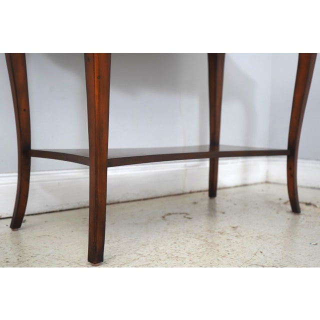 Theodore Alexander Leather Top Mahogany Faux Book Desk For Sale - Image 12 of 18