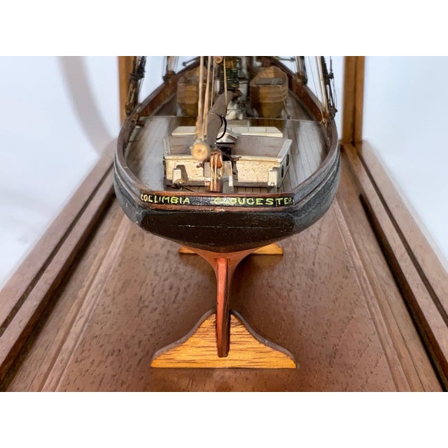 Columbia Schooner Ship Model in Case For Sale - Image 4 of 12