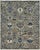 Allover angular floral design in the Oushak manner — staggered rows of large palmettes, rosettes and serrated leaves...