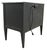 Black One Drawer Nightstand With Built in Outlets Attributed to Fairfield Chair Company For Sale - Image 10 of 16