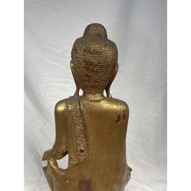 Burmese Artist, Buddha, Late 19th Century, Wood For Sale - Image 6 of 10
