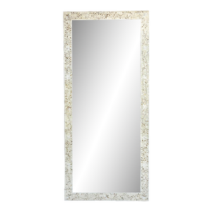 Off-White Mother of Pearl Full-Length Mirror