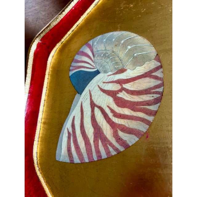 Florentine Shell Serving Tray For Sale - Image 4 of 7