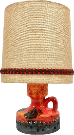 Vintage Ceramic Table Lamp from Bay Keramik, 1960s
