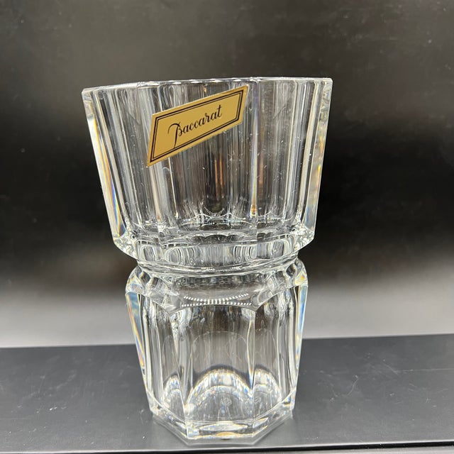 Vintage Baccarat Edith, Heavy Cut Crystal Vase in Original Box For Sale - Image 14 of 14
