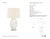 Barbara Barry by Visual Comfort Signature Folly 27" Rotatable Cordless Table Lamp in Alabaster with Linen Shade Designer:...
