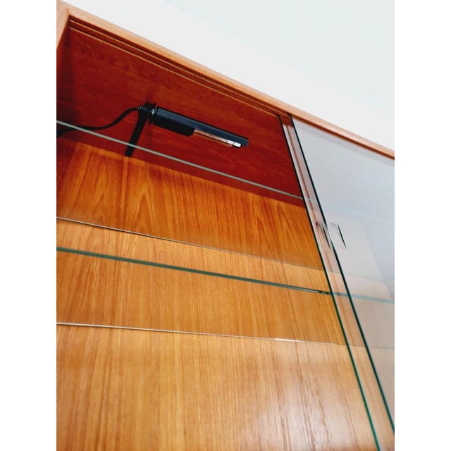 Large Mid-Century Danish Teak Wall Unit with Showcase and Dining Table or Desk by Poul Cadovius for Cado, Denmark, 1960s For Sale - Image 13 of 18