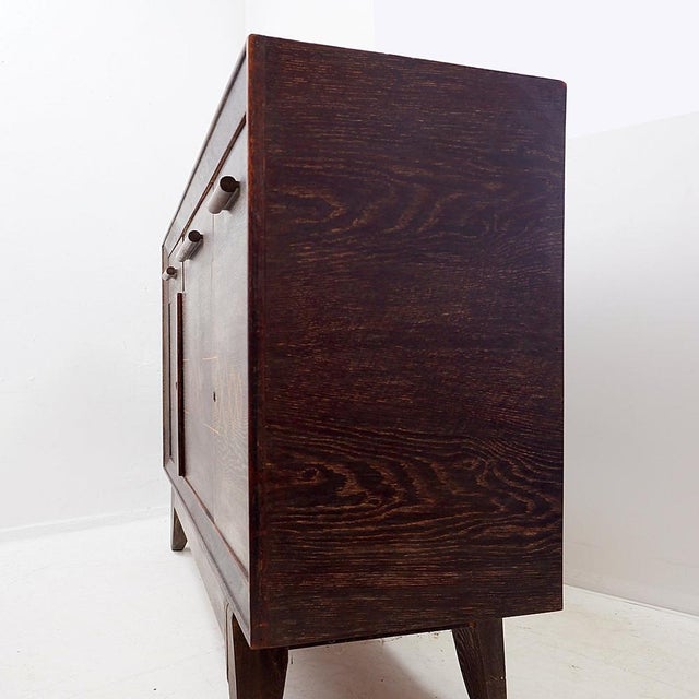 Vintage Wenge Wood Sideboard with Outward-Splayed Legs For Sale - Image 10 of 16