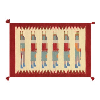 Pasargad Home Navajo Style Wool Rug- 2' 7" X 3'11" For Sale