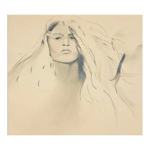 1980s Dean Huey Portrait of Lady