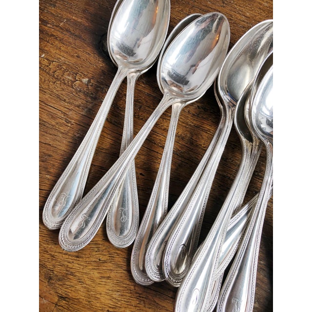 1910s Antique Silver Plated Tiffany & Co Teaspoons Set of 17 Chairish