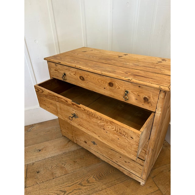 Wood Antique French Pine Four-Drawer Commode For Sale - Image 7 of 7