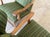 1940s Scandinavian Oak Wingback Lounge Chairs in Striped Wool, 1940s, Set of 2 For Sale - Image 5 of 13