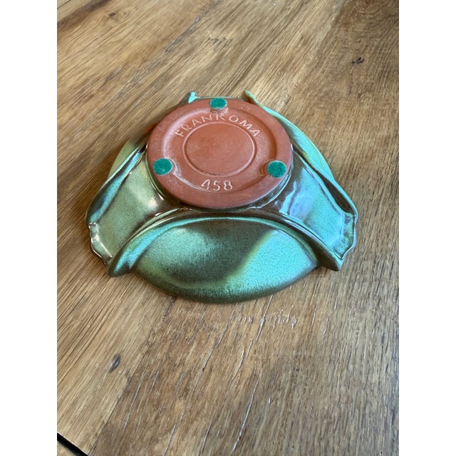 Mid 20th Century Frankoma Ashtray Green Tobacciana For Sale - Image 5 of 6