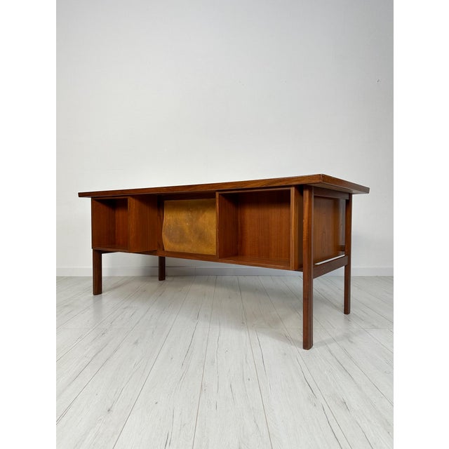 Vintage Danish Teak Writing Desk by Peter Løvig Nielsen for Løvig, 1960s For Sale - Image 13 of 17