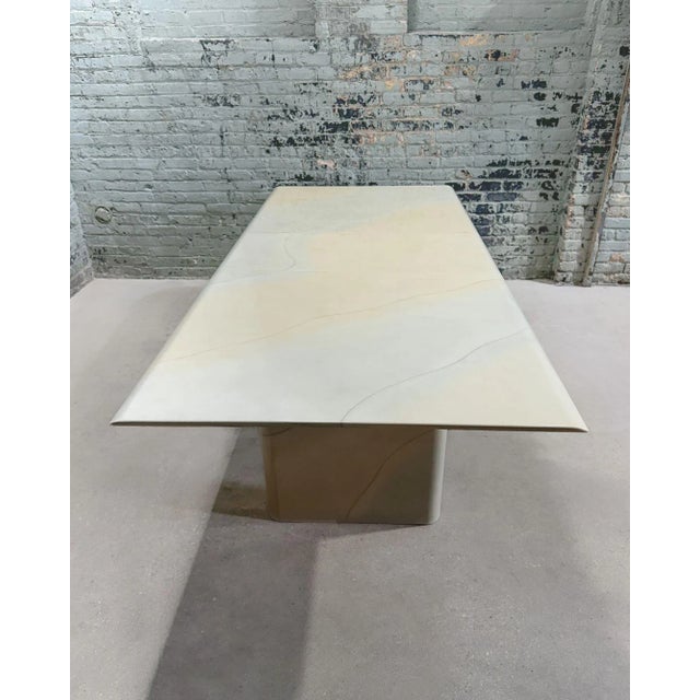 Faux Goatskin Dining Table Style of Karl Springer, 1970 For Sale In Chicago - Image 6 of 7