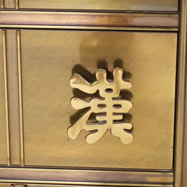 Brass Brass Chest of Drawers by Mastercraft For Sale - Image 8 of 10