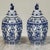 Ink Blue 19th Century Boch Hand-Painted Blue & White Delft Garniture Set For Sale - Image 8 of 18