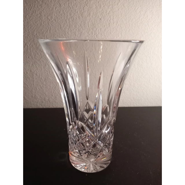 Transparent Waterford Cut Crystal Vase For Sale - Image 8 of 8