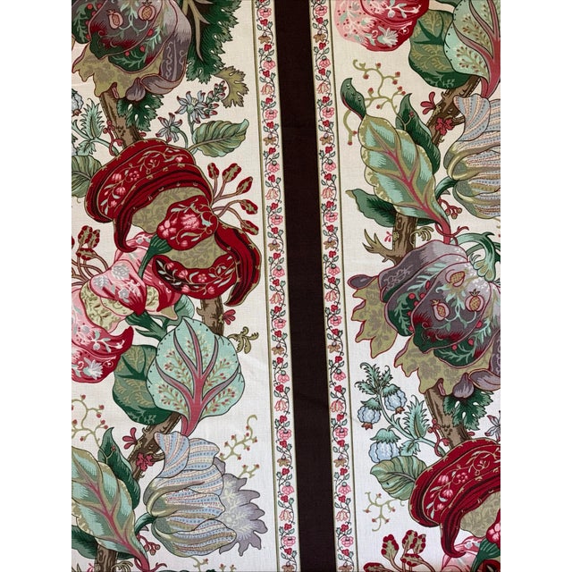 Brunschwig & Fils BR-70341.0.0 La Portugaise Prt Brown Stripe Fabric 9 1/2 Yards Brand Brunschwig & Fils Fabric Pattern La...