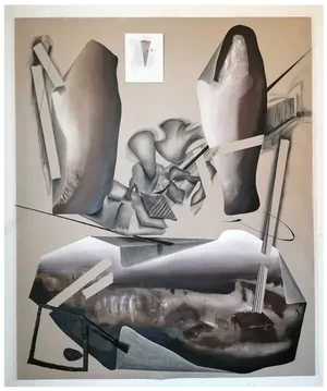 Stefano Mazzolini, Pasquas 13+20, 2020s, Mixed Media on Canvas