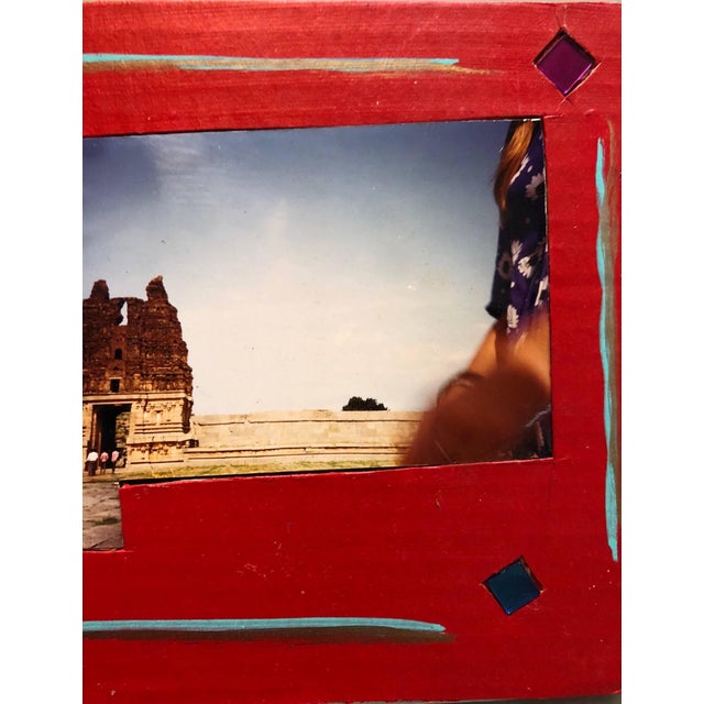 Contemporary Kim MacConnel, Tourists Hampi, India, 1992, Photo Prints on Cardboard, Collage, Mirror Insets For Sale - Image 3 of 8