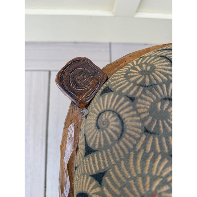 Set of 4 Vintage Faux Bois Dining Chairs With Cane Back For Sale - Image 15 of 18