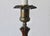 Late 20th Century Georgian Style Mahogany Brass Candlestick Table Lamps - a Pair For Sale - Image 12 of 18