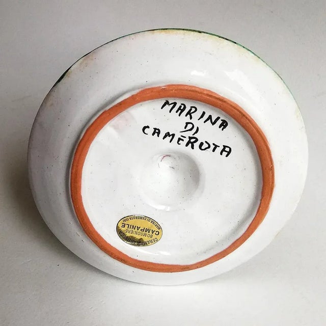 Mid-Century Italian Ceramic Candleholder For Sale - Image 3 of 5