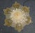 Italian 1960s Clear and Amber Graniglia Murano Flush Mount For Sale - Image 3 of 9