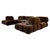 Postmodern Brown Alpaca Velvet Camaleonda Modular Sofa by Mario Bellini for C&B Italia, 1972, Set of 5 For Sale - Image 3 of 12