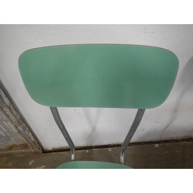 Lime Set of Green Formica Chairs, 1960s For Sale - Image 8 of 12