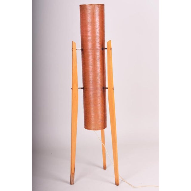 Maker: Novoplast Sereď This floor lamp, globally nicknamed the "Rocket" due to its iconic aerodynamic silhouette, is one...