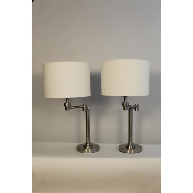 Hanson Style Mid 20th Century Swing Arm Lamps For Sale - Image 10 of 12