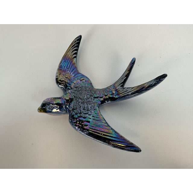 Mid-Century Modern German Ceramic Wall Swallows, 1960s, Set of 7 For Sale - Image 9 of 18