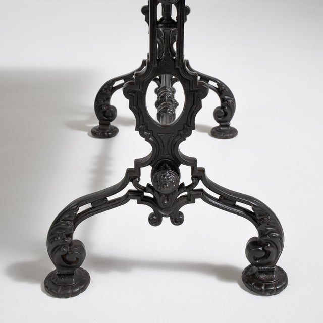 French Cast Iron Bistro Table, Antique, France, Circa 1900 For Sale - Image 3 of 12