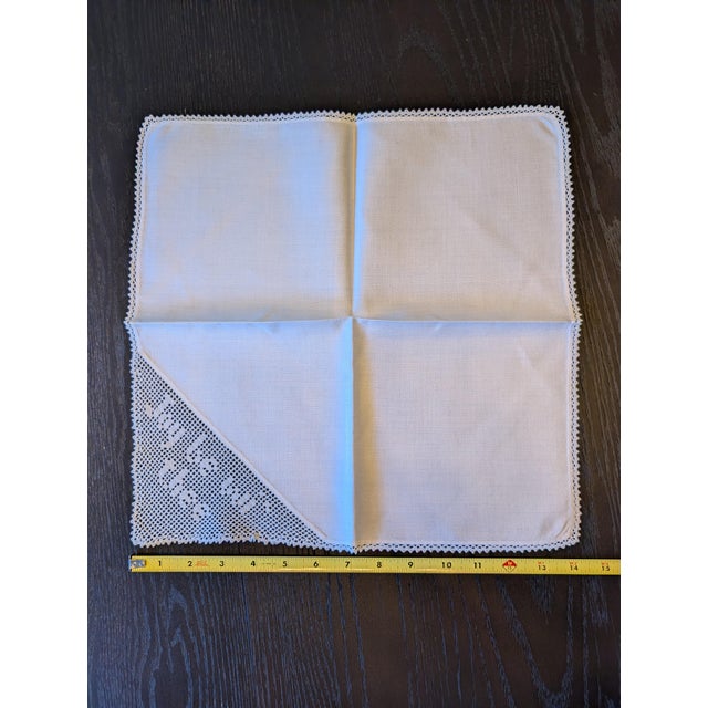 Vintage Selkirk Grace Tablecloth & Napkins Set - 9 pcs For Sale - Image 14 of 15