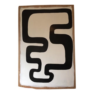 Hannah Polskin Black & White Abstract Painting, 2016 For Sale