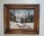 The product is a medium-sized framed oil painting on canvas depicting Forest & Snow Capped Mountains by Melville. It...