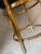 Gold Italian Gilt Metal Vanity Stool, Blue Velvet Seat, Italy For Sale - Image 8 of 12