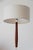 Vintage Scandinavian Light Fixture in Teak, Chrome-Plated Metal and Cotton, 1960s For Sale - Image 4 of 14