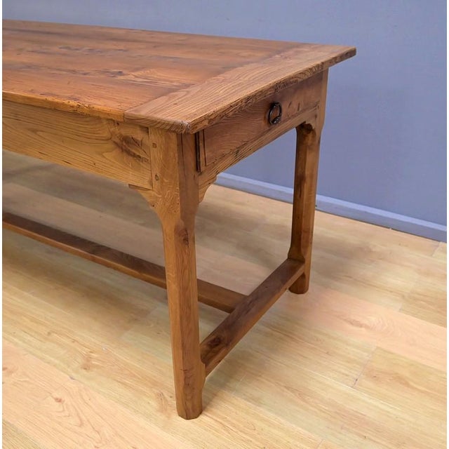 Wood Farmhouse Table in Ash and Oak, 19th Century For Sale - Image 7 of 17