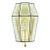 1960s Mid-Century Modern Glass & Brass Wall Lamps/Sconces From Limburg, Germany For Sale