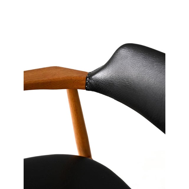 Wood Scandinavian Armchair in Leatherette, 1960s For Sale - Image 7 of 12