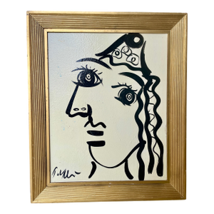 1950s Peter Keil Framed Oil Painting