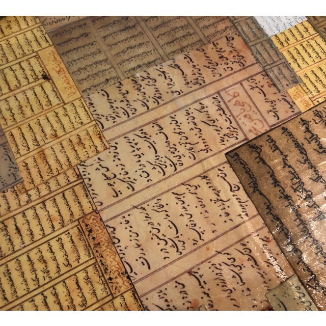 Andisheh Avini, Shaped Collage Painting in Carved Wood Frame Iranian American Contemporary Art, 2007 For Sale - Image 14 of 17