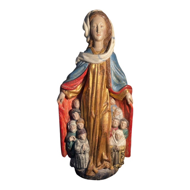 Mid 19th Century Madonna of Mercy in Her Protective Cloak For Sale