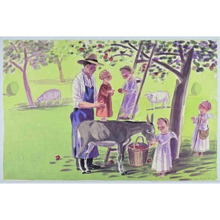 Jan Knap, In the Countryside, Lithograph, 1999 For Sale