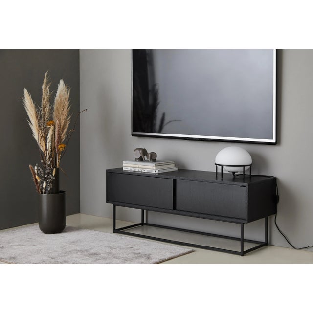 Black Black Oak Virka Low Sideboard by Ropke Design and Moaak For Sale - Image 8 of 9