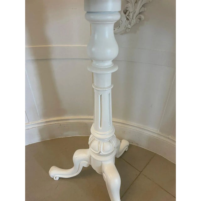 Victorian Painted Adjustable Shaving Stand Vanity Mirror, 1860s For Sale - Image 3 of 9